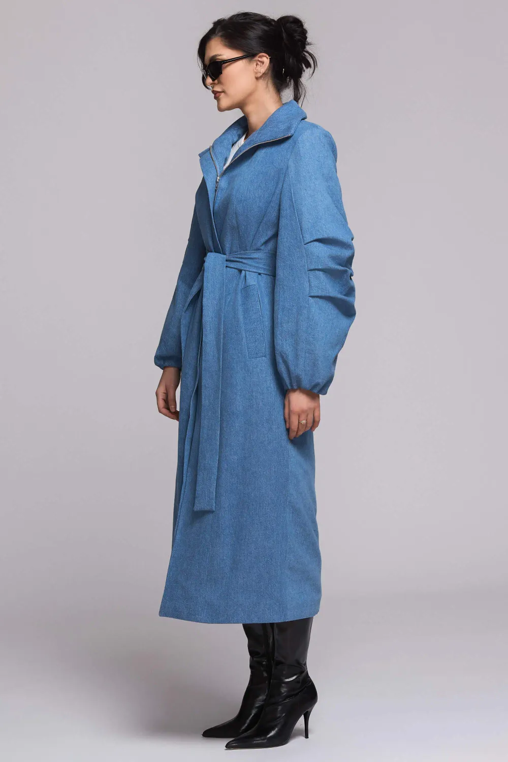 Grama Shop Denim trench bumbac organic S