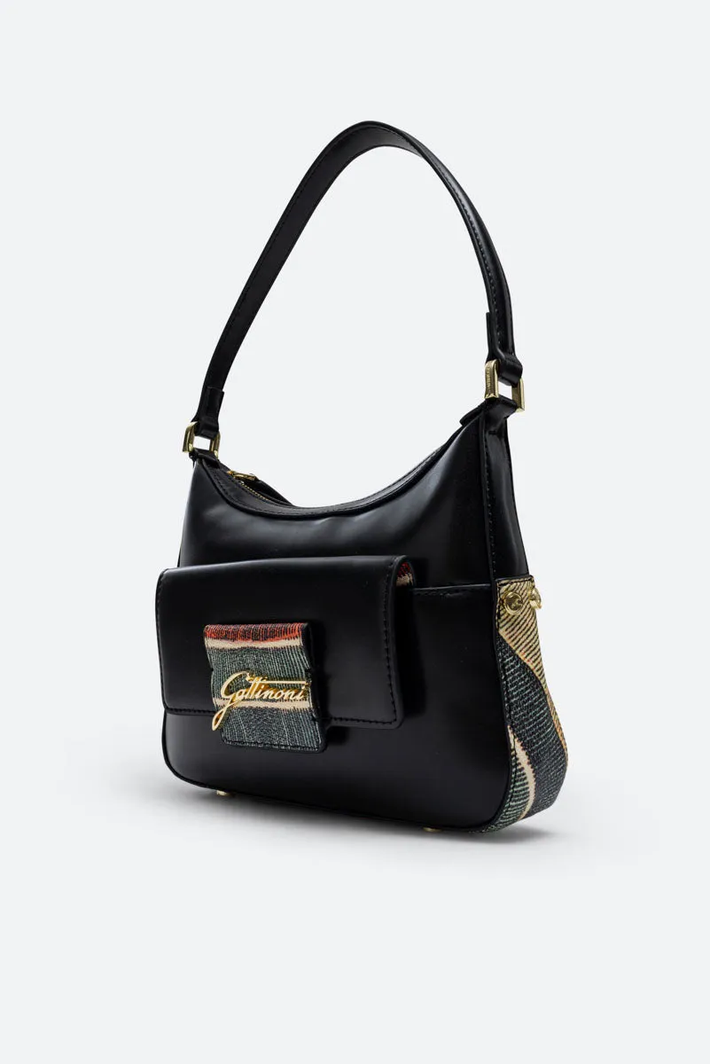 Gattinoni Planetarium Classic geanta baguette hobo piele sintetica