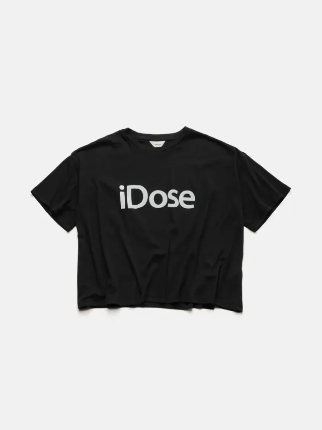 Enrage iDose Rib Baggy tricou negru larg din bumbac
