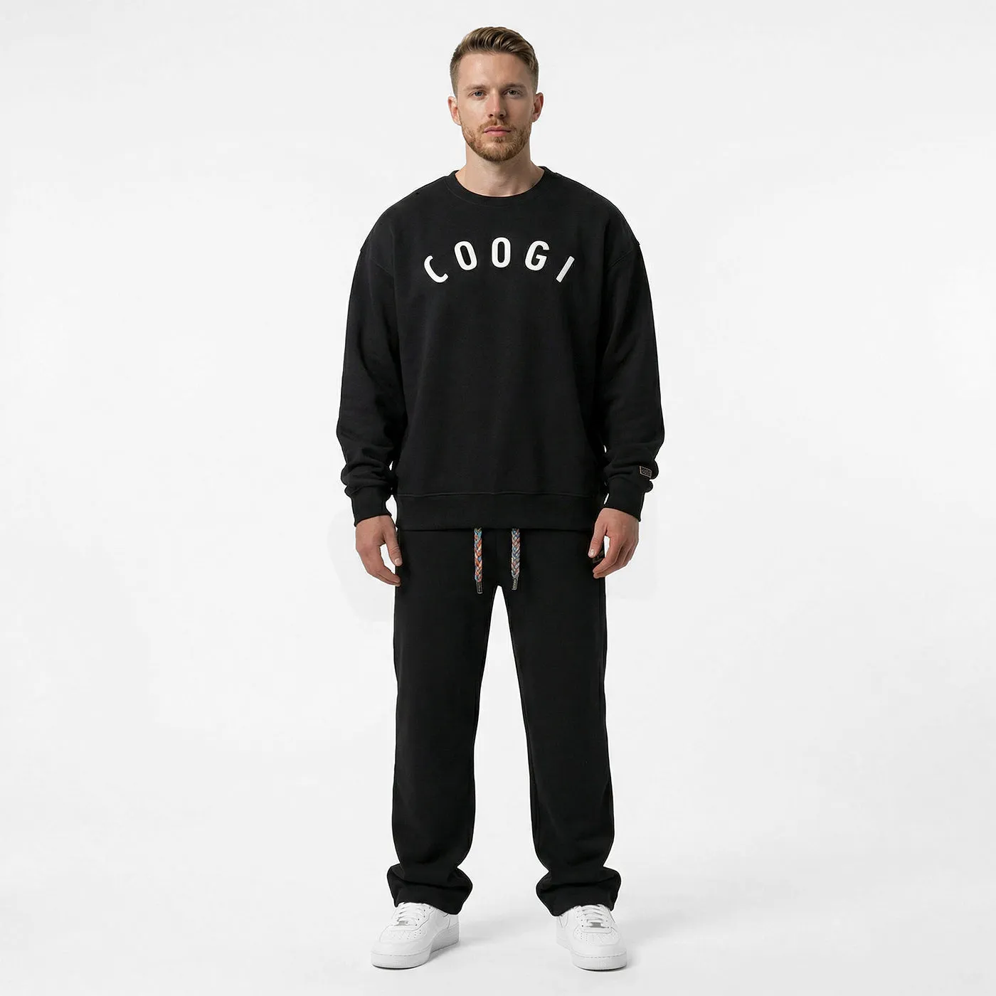COOGI Statement bluza fleece oversized negru