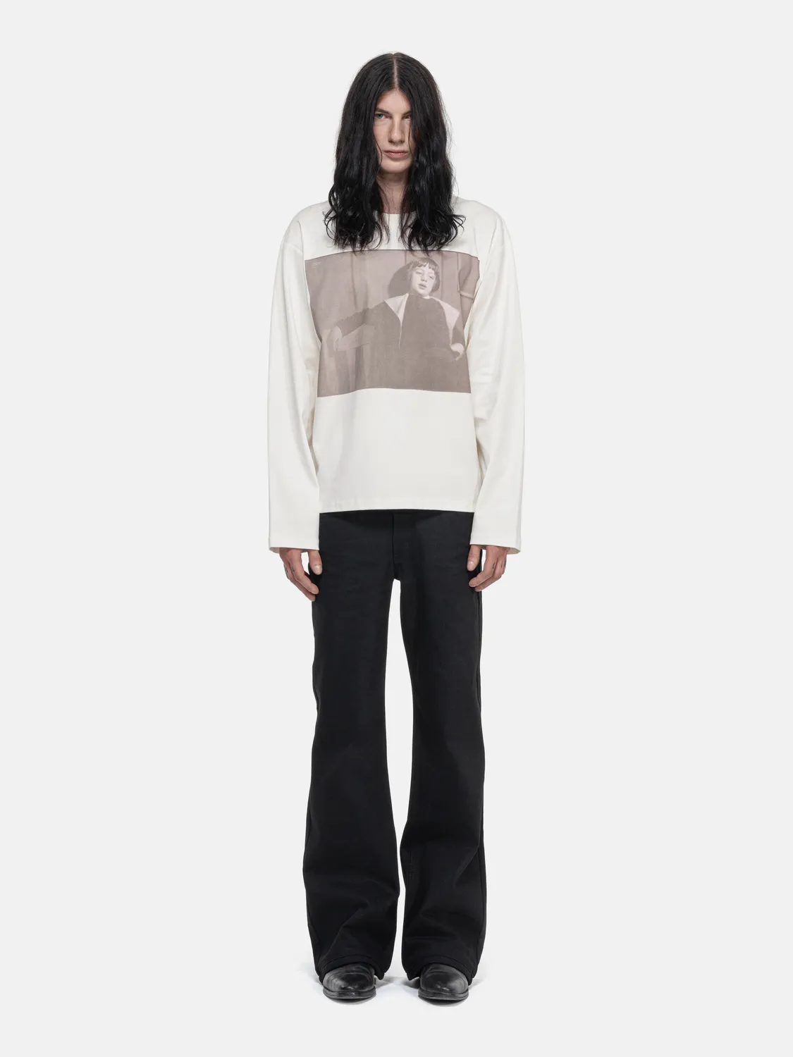 Enrage Modernist Photograph bluză longsleeve bumbac