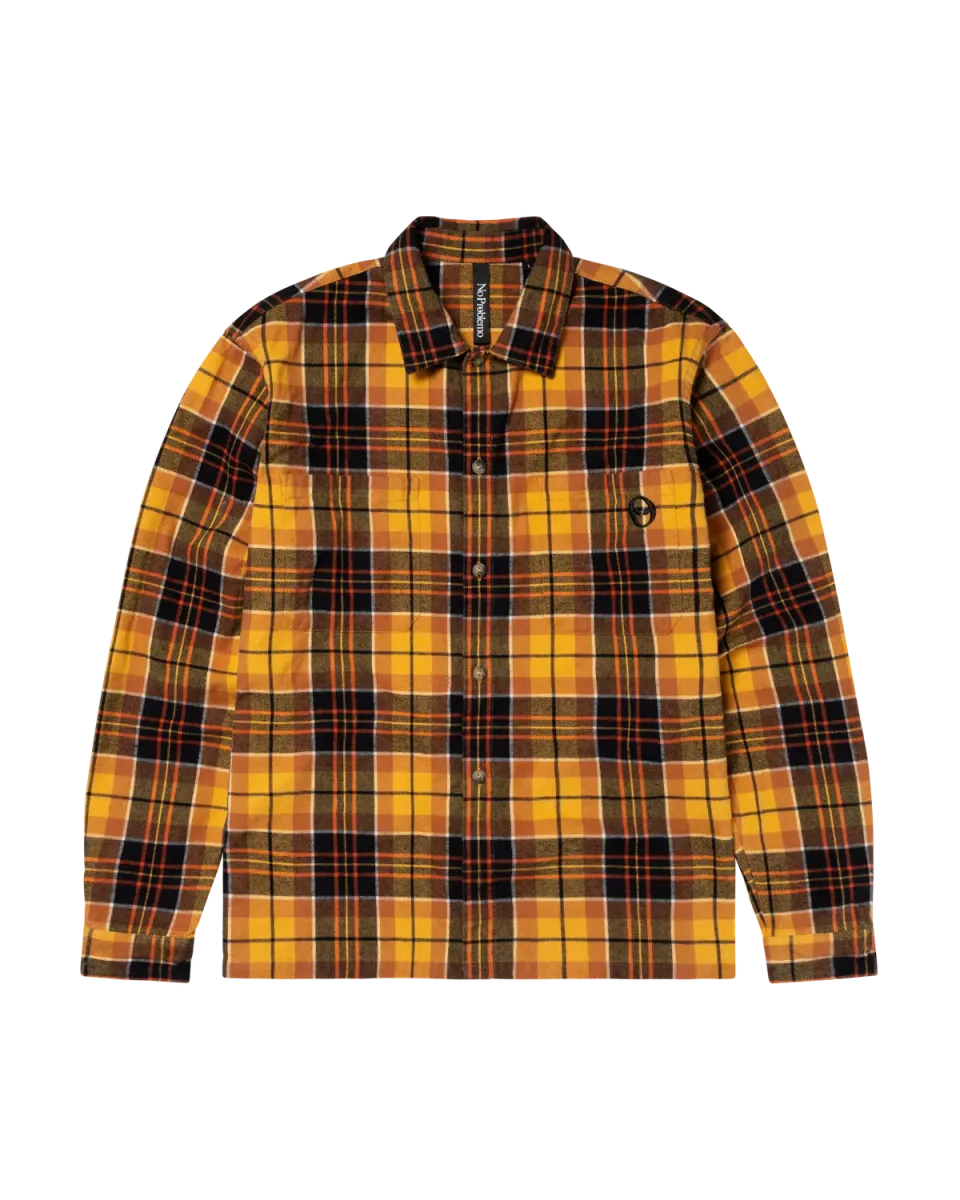 No Problemo Alien-O Heavy Plaid cămașă portocalie flanel