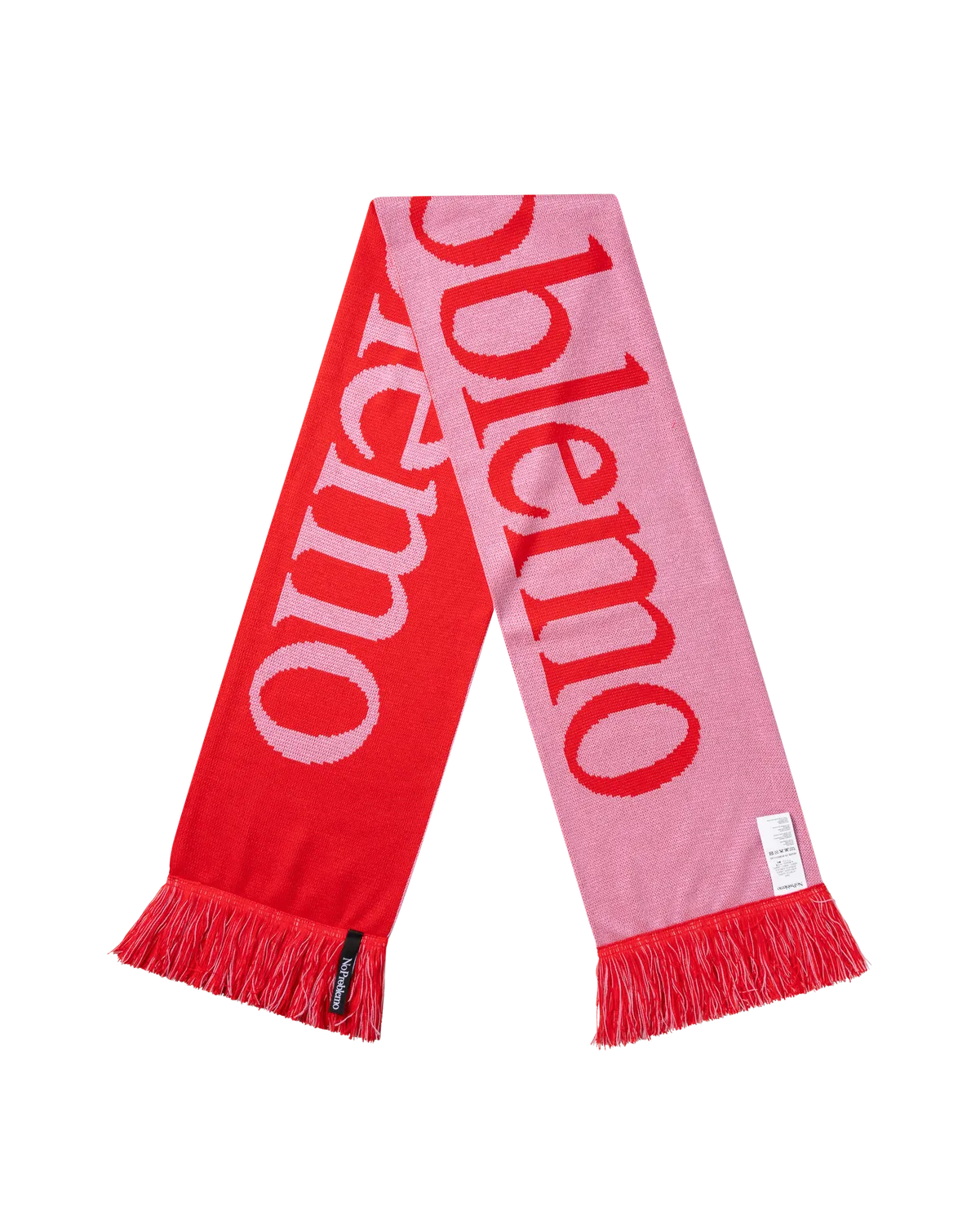 No Problemo Scarf fular tricotat rosu acrilic