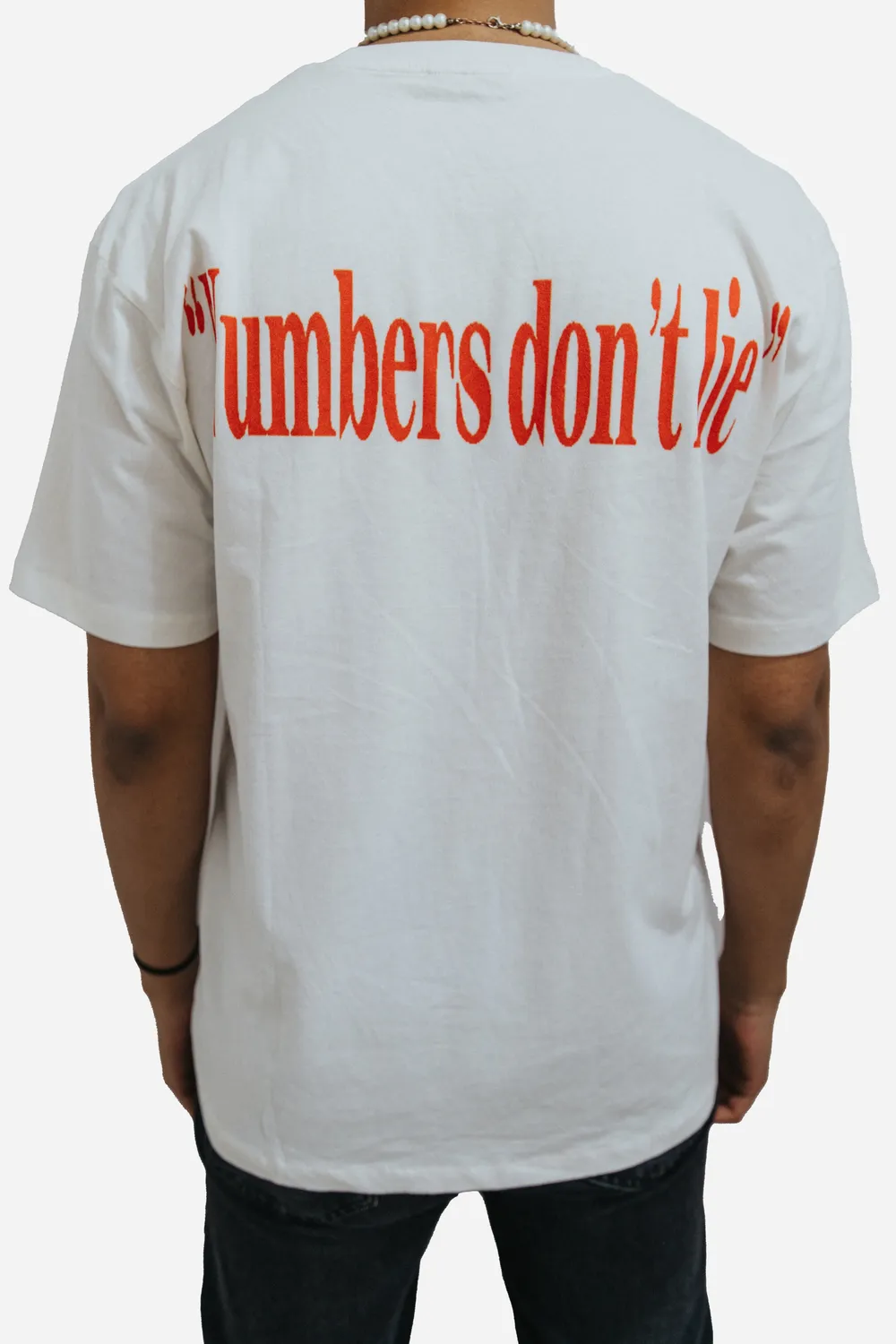 CREATEDBY Numbers Don’t Lie tricou regular negru bumbac