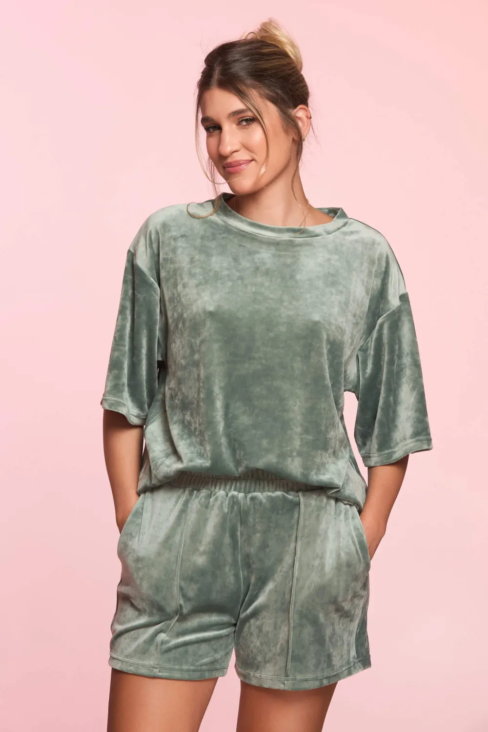 Walk in Love trening pantaloni scurți verde salvie
