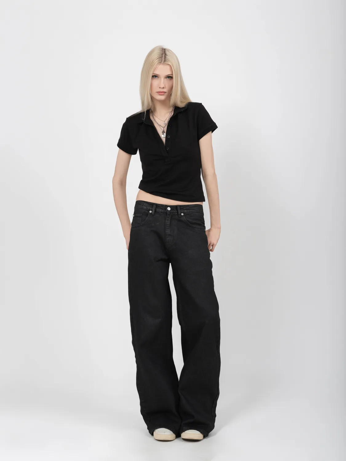 Enrage WMN Polo Shirt 7 polo negru slim
