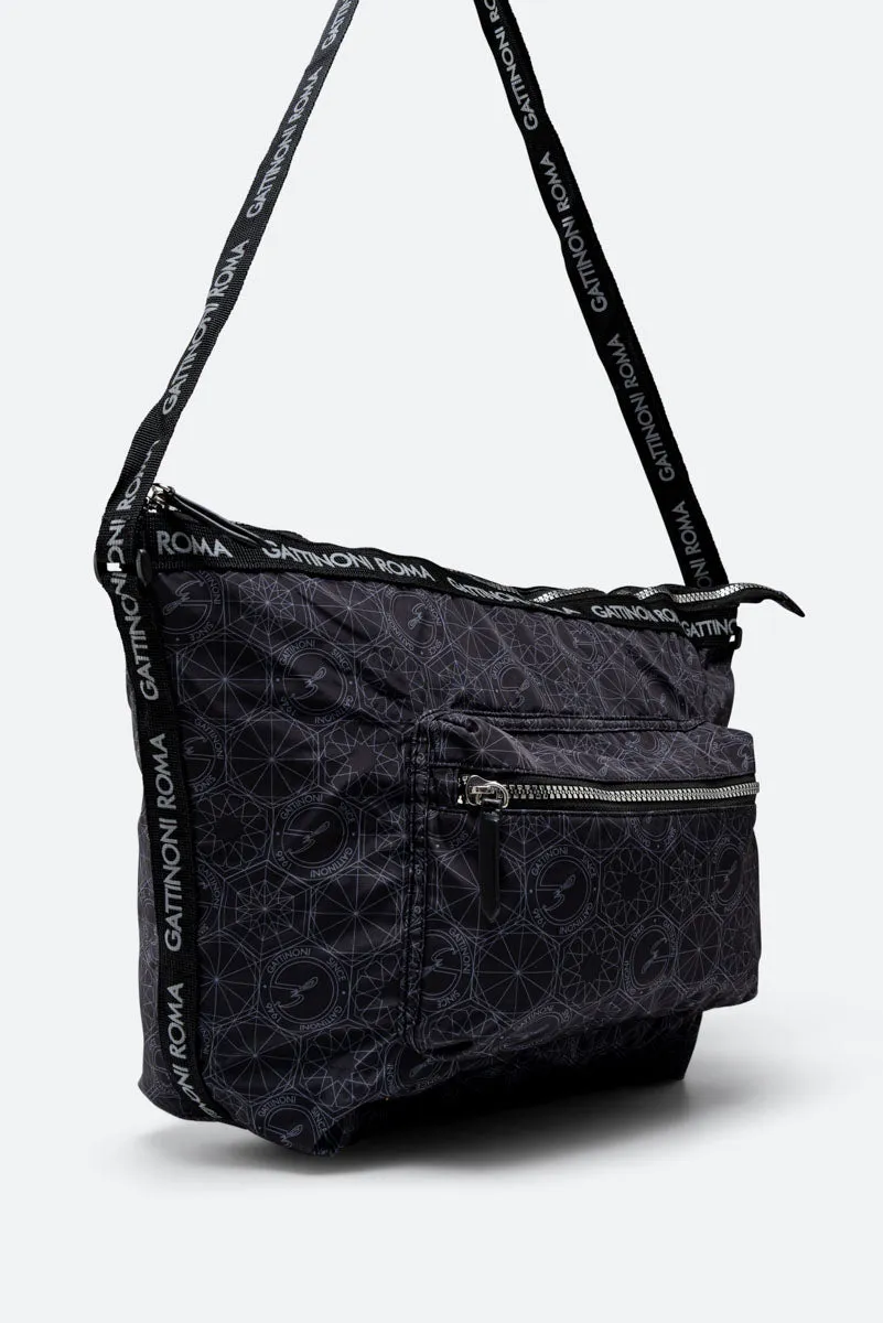 Gattinoni Teodosia EasyChic geanta hobo neagra nailon