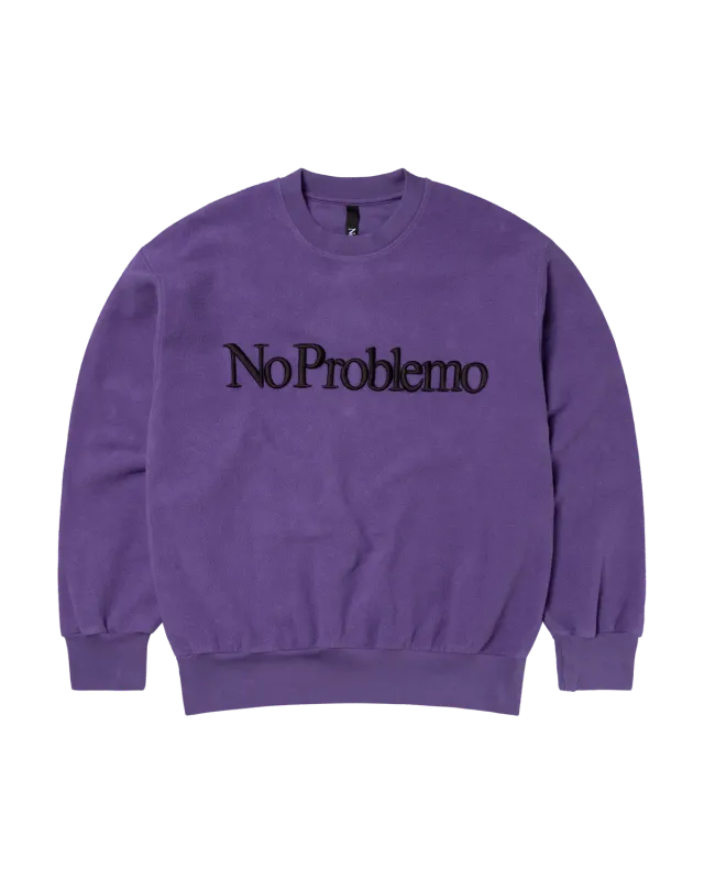 No Problemo Reverse Fleece hanorac lila bumbac