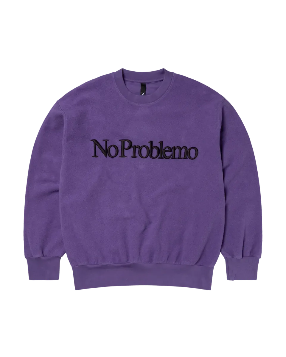 No Problemo Reverse Fleece hanorac lila bumbac