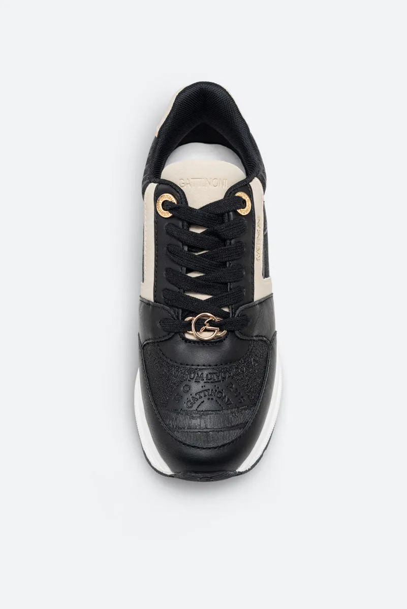 Gattinoni Planetarium New Edison sneakers negri platformă