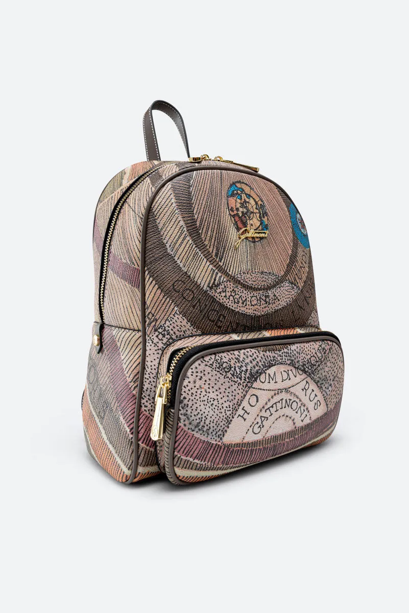 Gattinoni Planetarium Watercolor rucsac buzunar frontal
