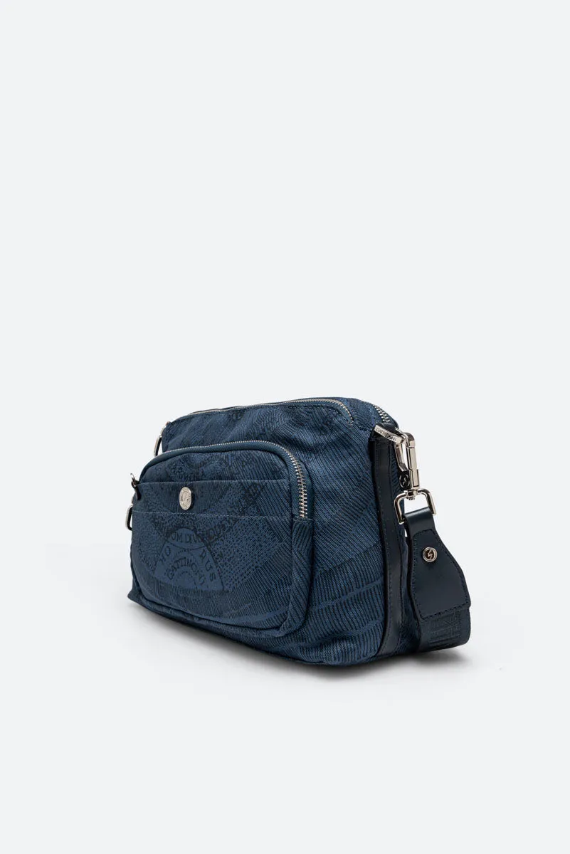 Gattinoni Maya Experience Blue geanta crossbody 28 cm nailon