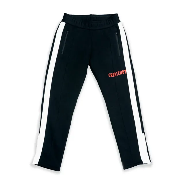 CREATEDBY Red Logo pantaloni trening rosii bumbac