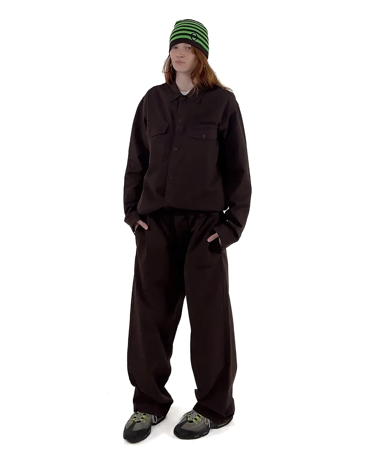 No Problemo Mini Problemo Work Pant NP30115.02 pantaloni maro bumbac