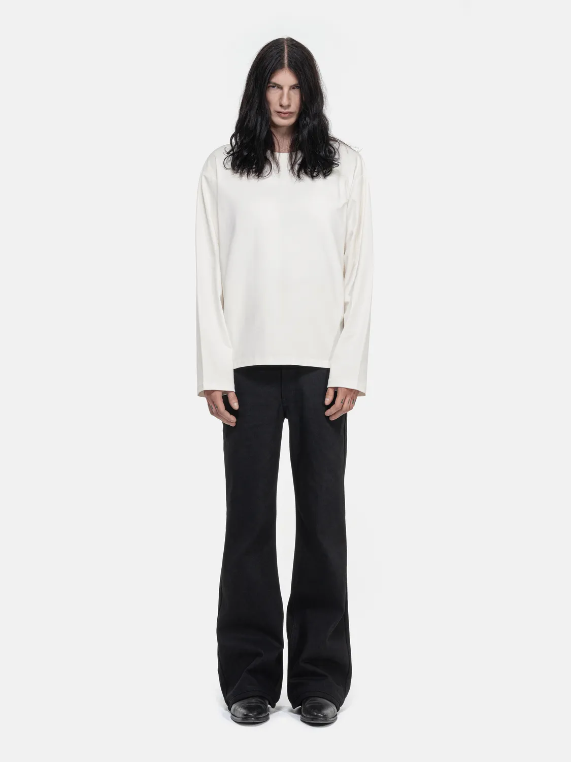Enrage Modernist Longsleeve bluza crem bumbac