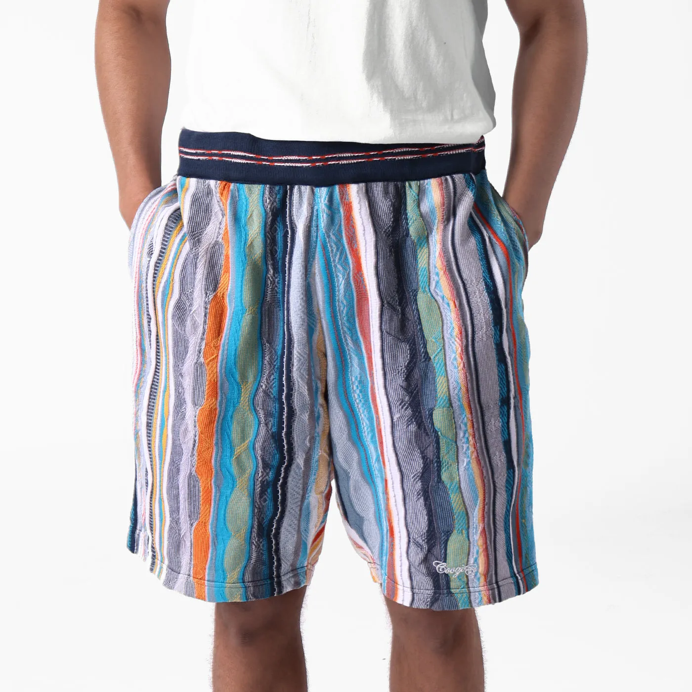 COOGI Light Weight pantaloni scurti albastru-gri bumbac