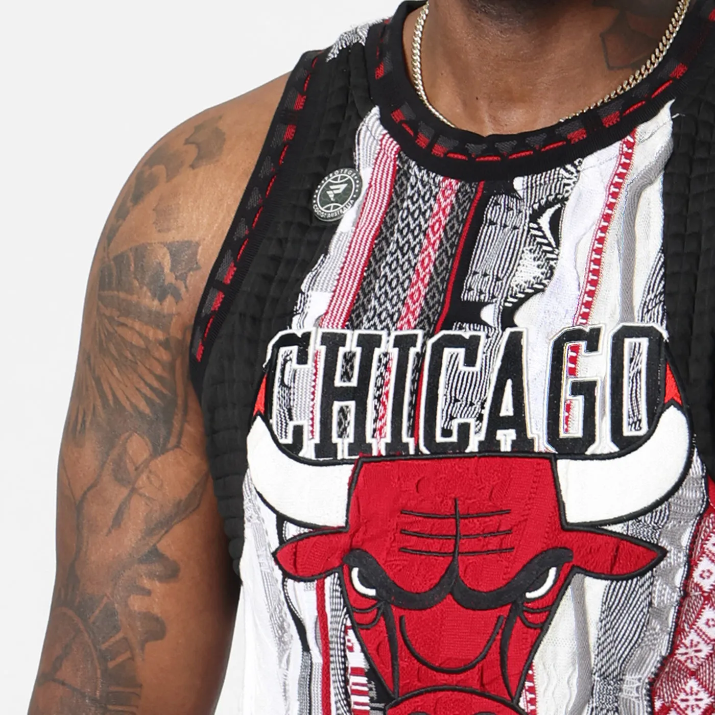 COOGI Chicago Bulls vestă tricotată roșu bărbați bumbac