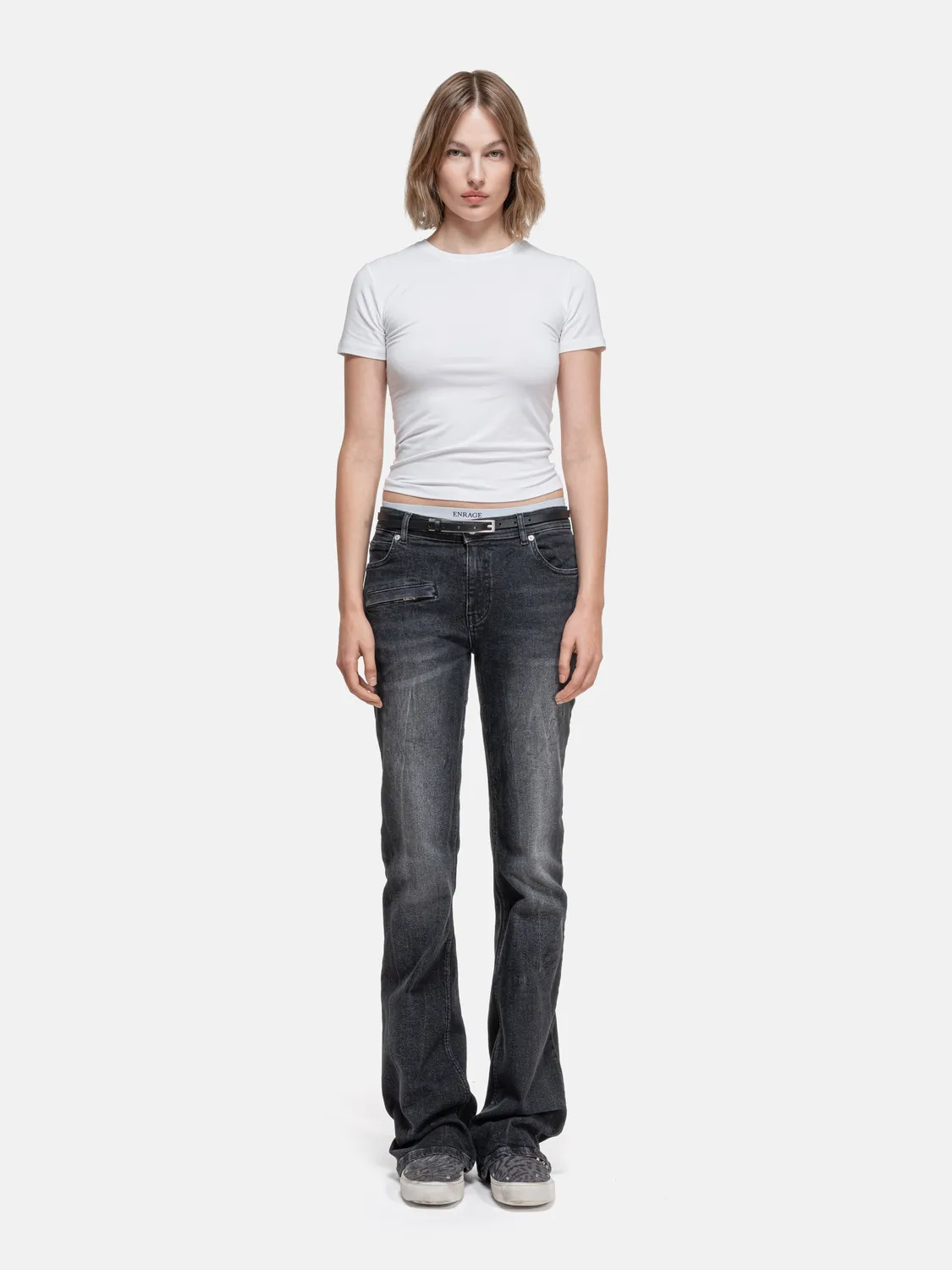 Enrage Fitted tricou dama alb modal