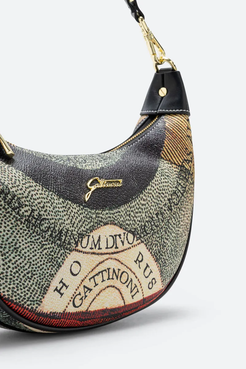 Gattinoni Planetarium Classic Small geanta hobo aurie
