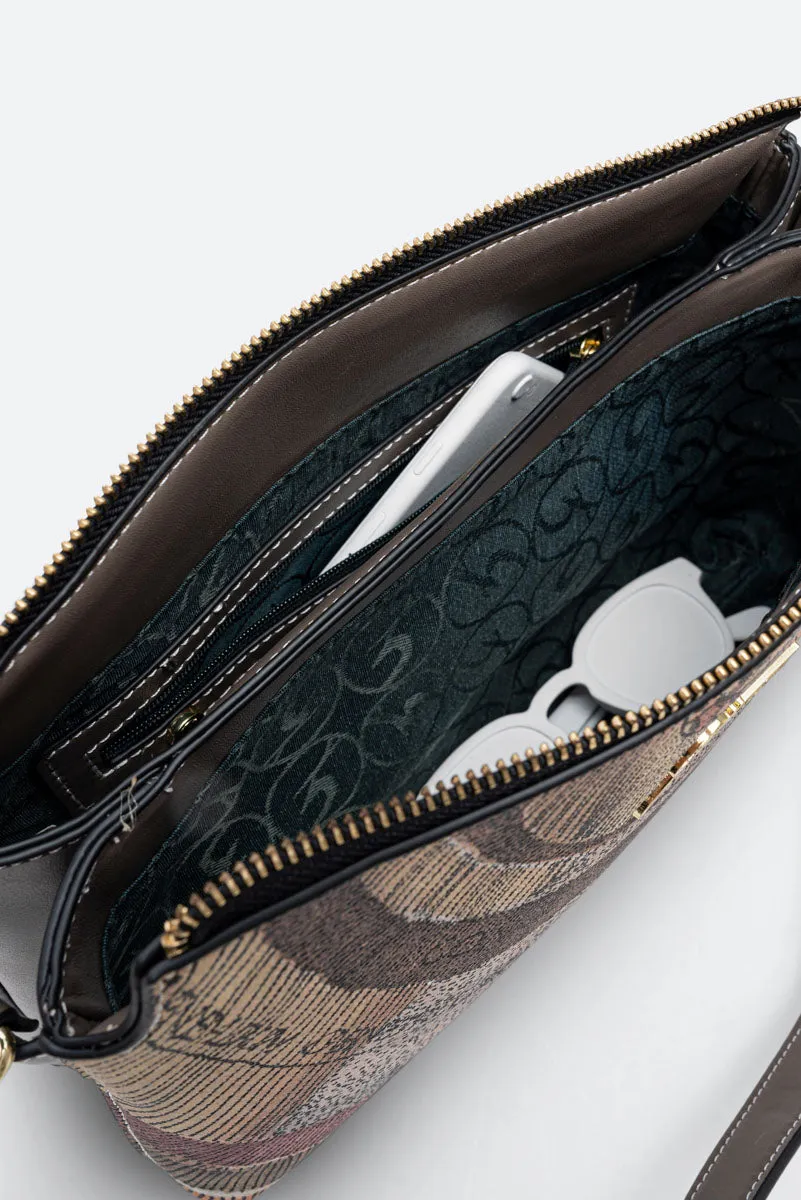 Gattinoni Planetarium Wild geanta crossbody piele 27 cm