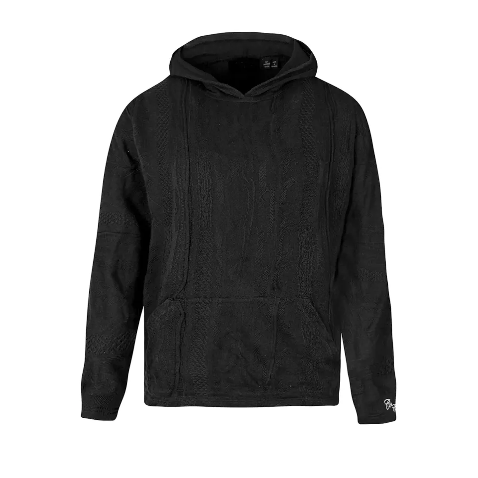 COOGI BlackOut hanorac bărbați negru tricot bumbac