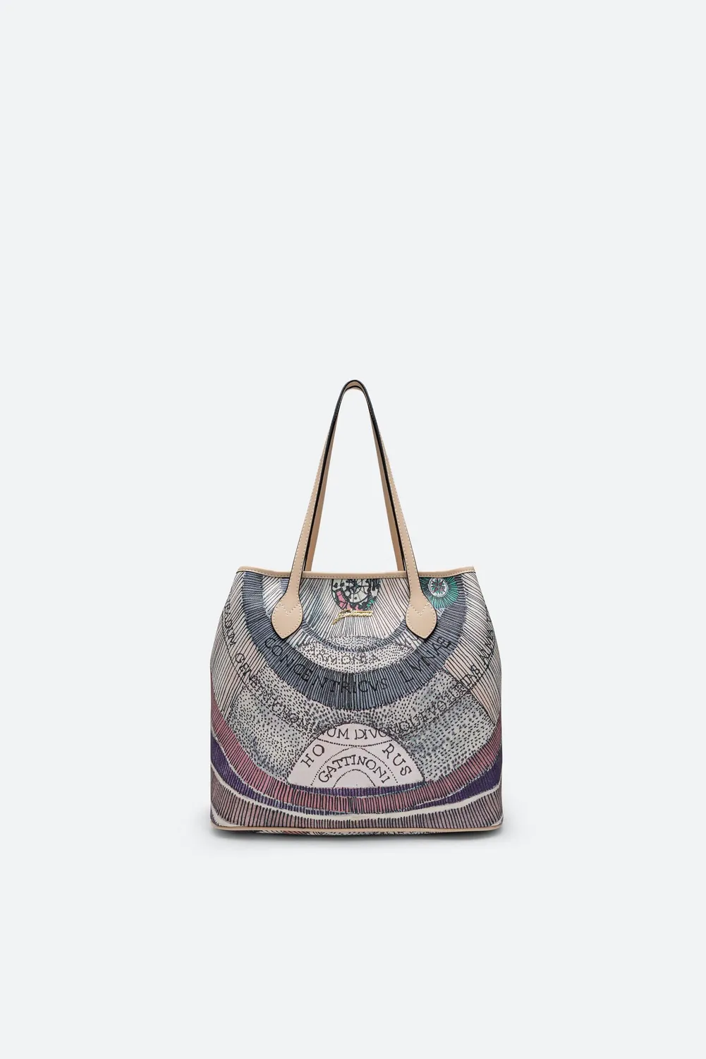 Gattinoni Planetarium Watercolor shopping mediu piele