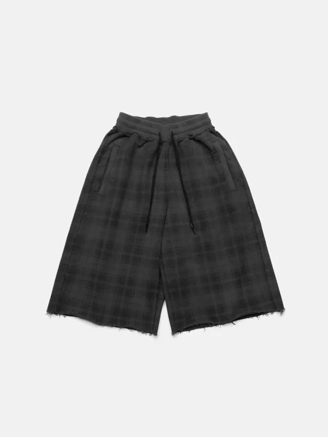 Enrage Maxi Shorts sort negri carouri bumbac