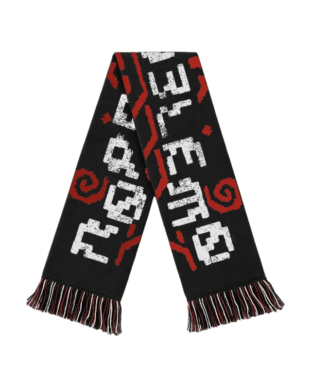 No Problemo Rugged fular negru acrilic