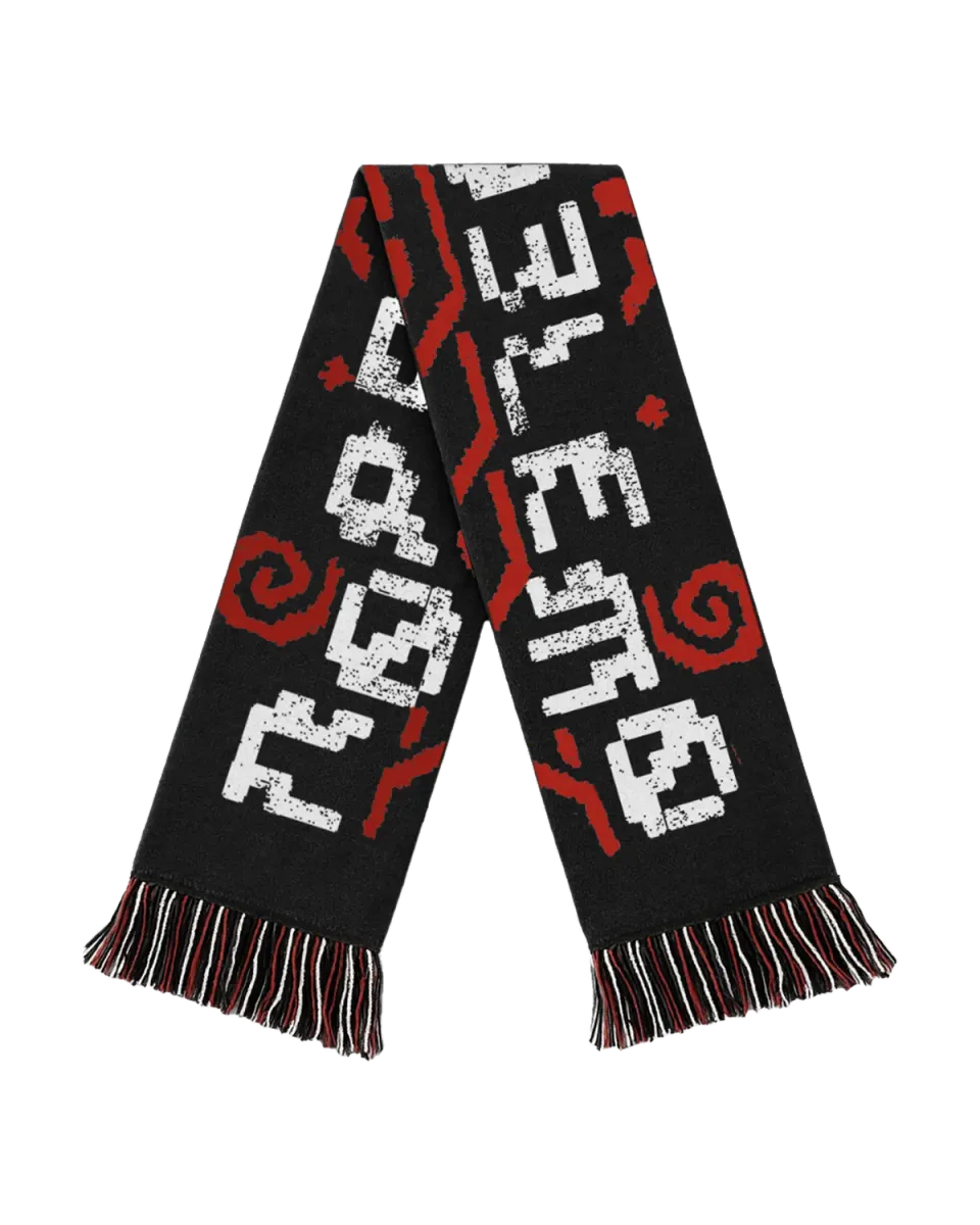 No Problemo Rugged fular negru acrilic