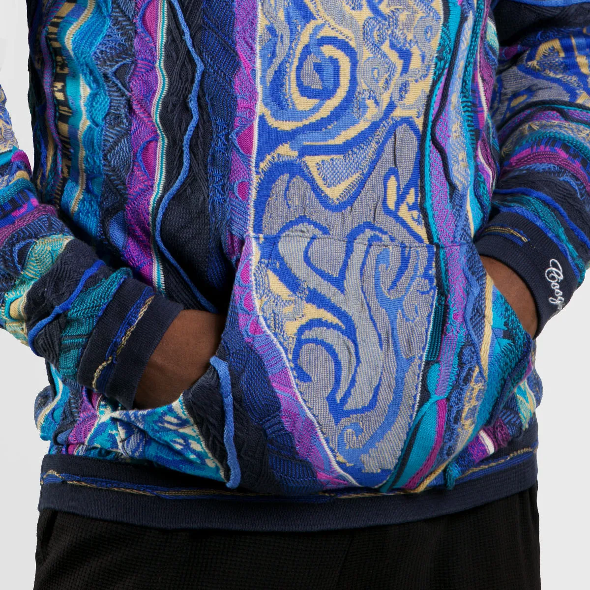 COOGI Classic Blues hanorac tricotat albastru-auriu