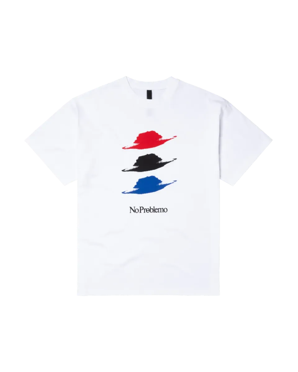 No Problemo Wiley Ufo SS Tee tricou alb bumbac greu