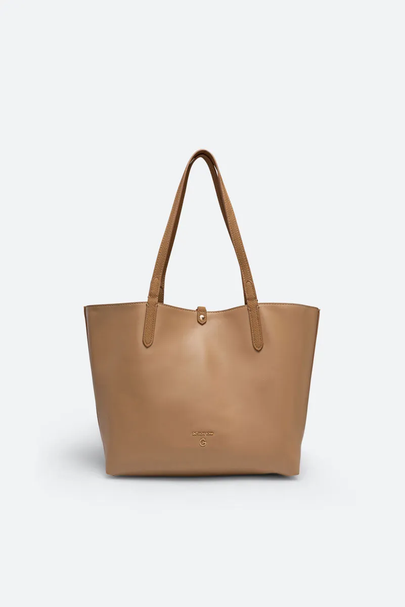 Gattinoni Teodosia Reversible geantă umăr cognac 29 cm
