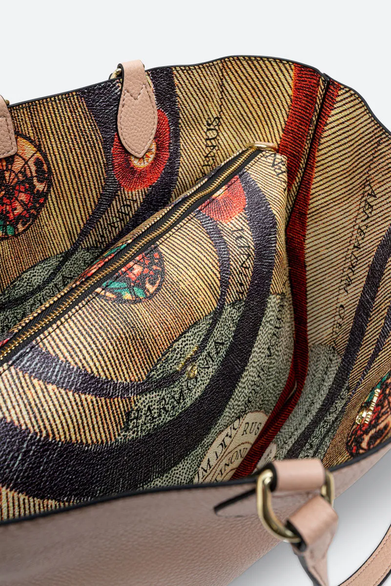 Gattinoni Planetarium Reversible Elsa geanta umar bej reversibila
