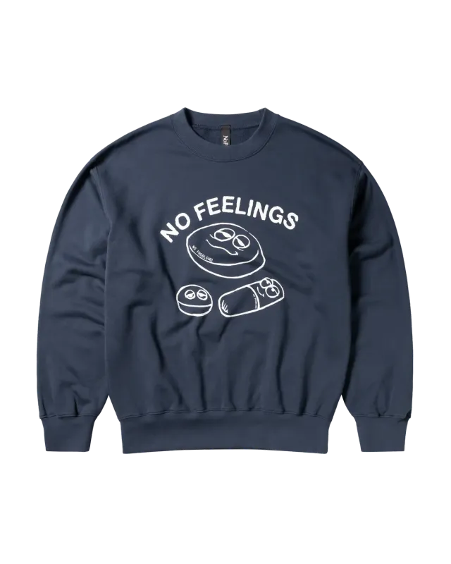 No Problemo Hard Feelings Crew Neck Sweat bluza bleumarin