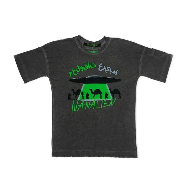CREATEDBY Saudi Arabi tricou vintage greu oversize