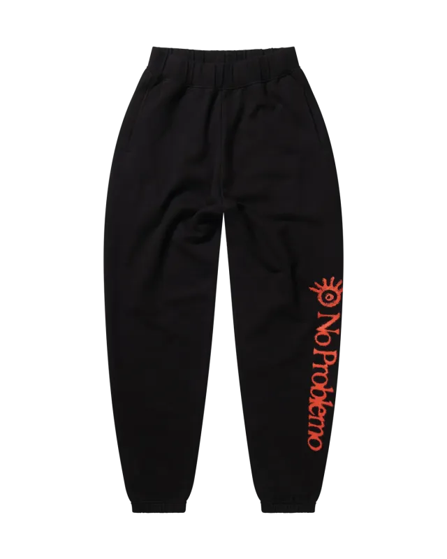 No Problemo Ancient Findings pantaloni trening negri bumbac