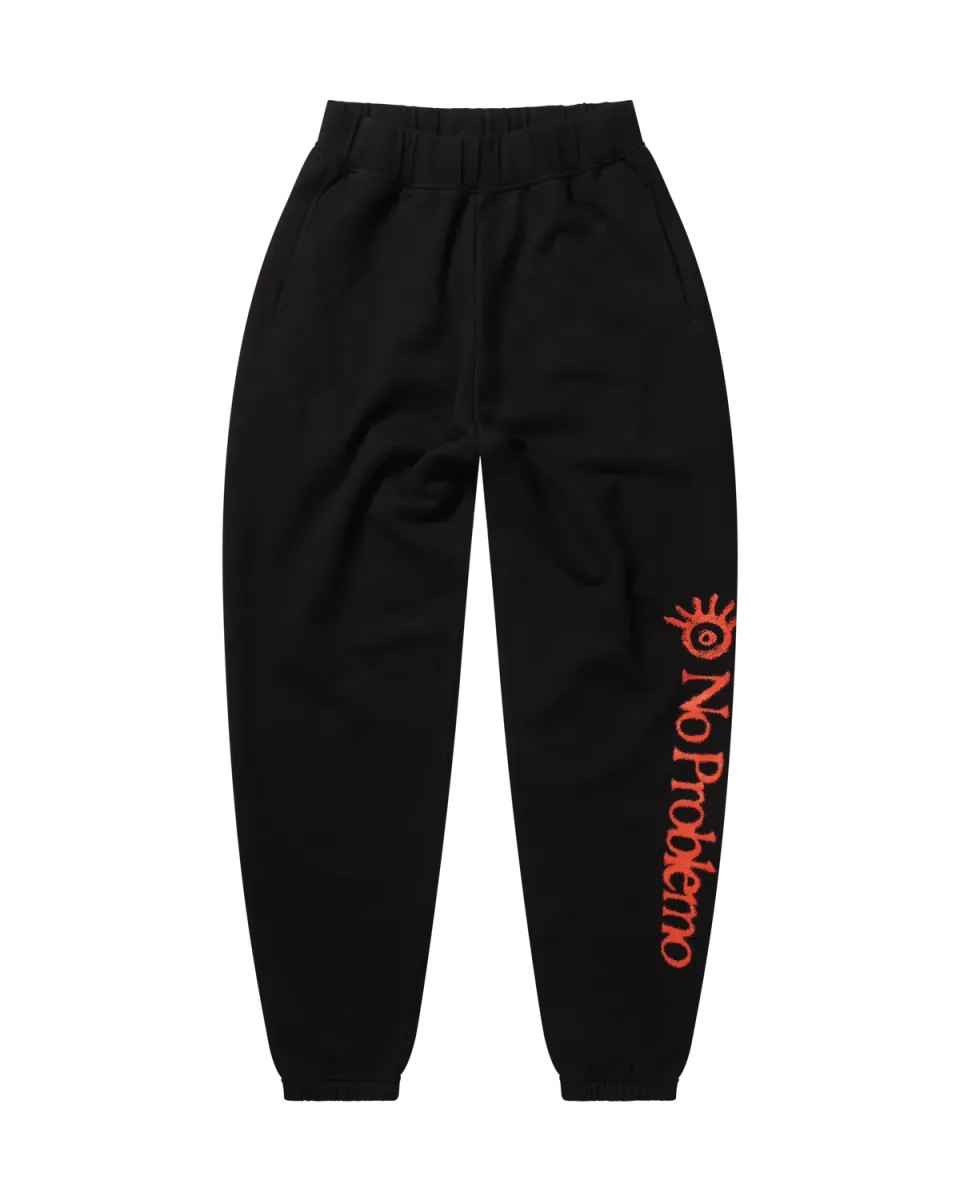 No Problemo Ancient Findings pantaloni trening negri bumbac