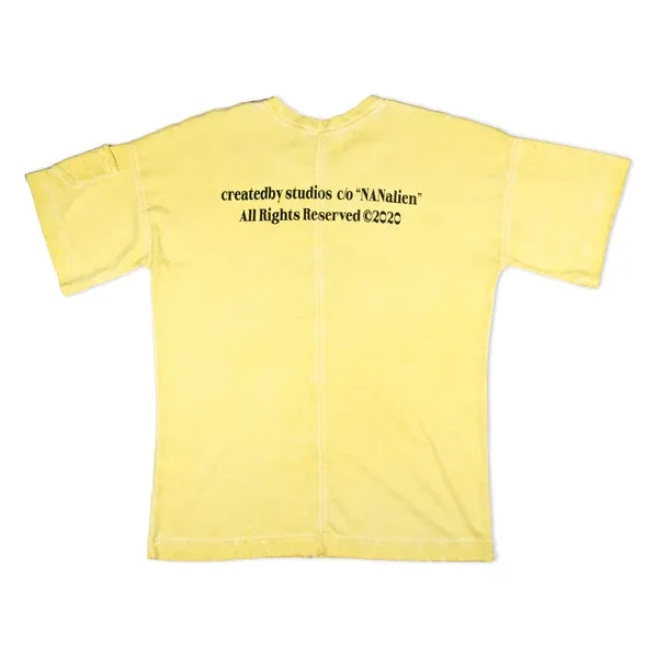 CREATEDBY Alien Creatures tricou crem heavy
