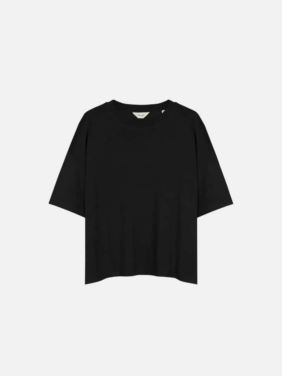 Enrage Rib tricou negru larg bumbac