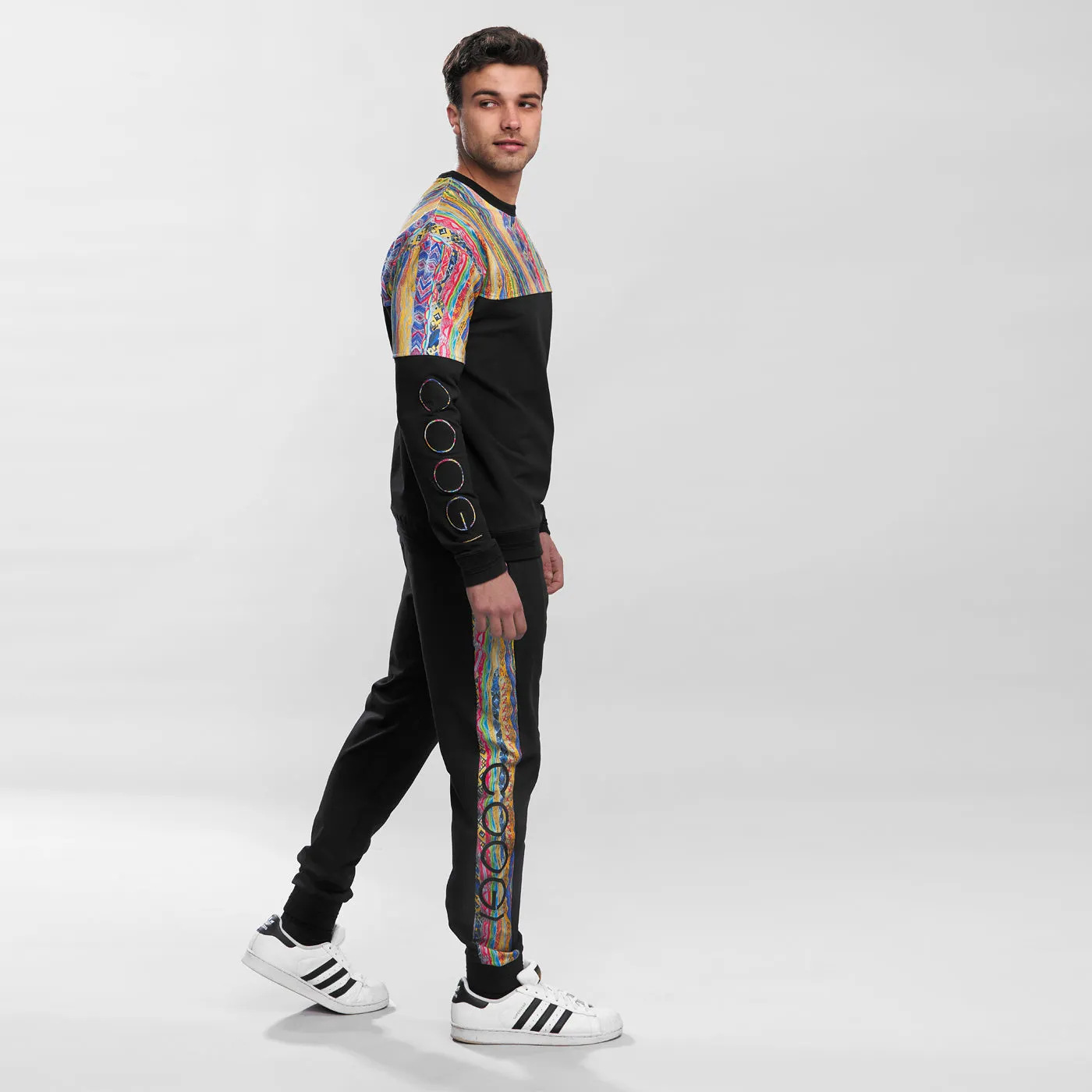 COOGI Tribute bluza fleece crewneck bumbac elastic