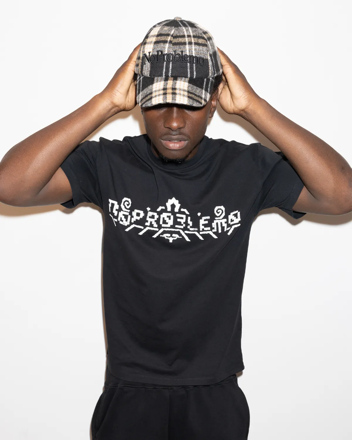No Problemo No Carpeto SS Tee tricou negru bumbac