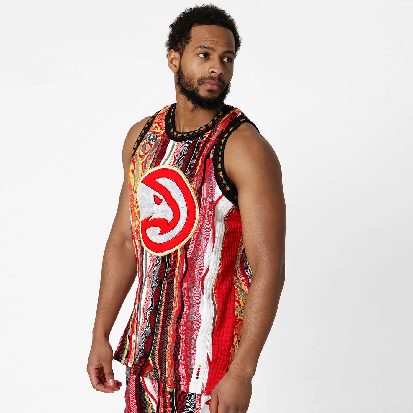 COOGI X NBA X Protege Atlanta Hawks vestă tricot multicolor