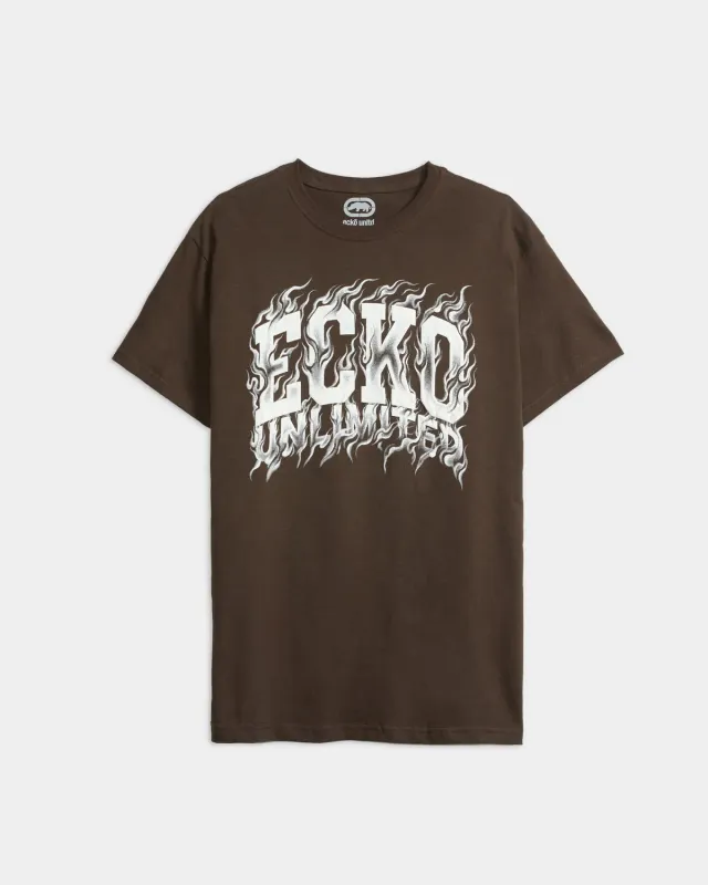 Ecko Red Blaze Core tricou clasic bumbac flacari fata