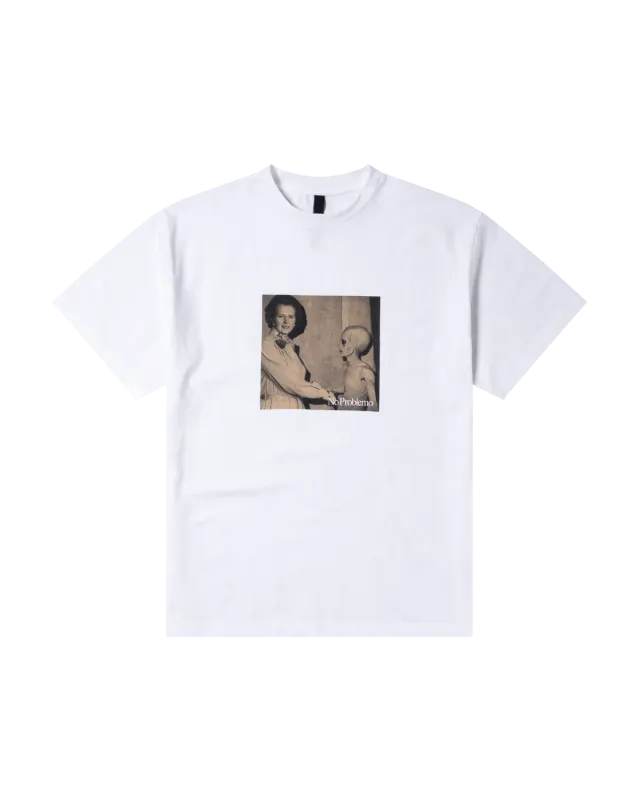 No Problemo Special Relationship tricou alb bumbac greu