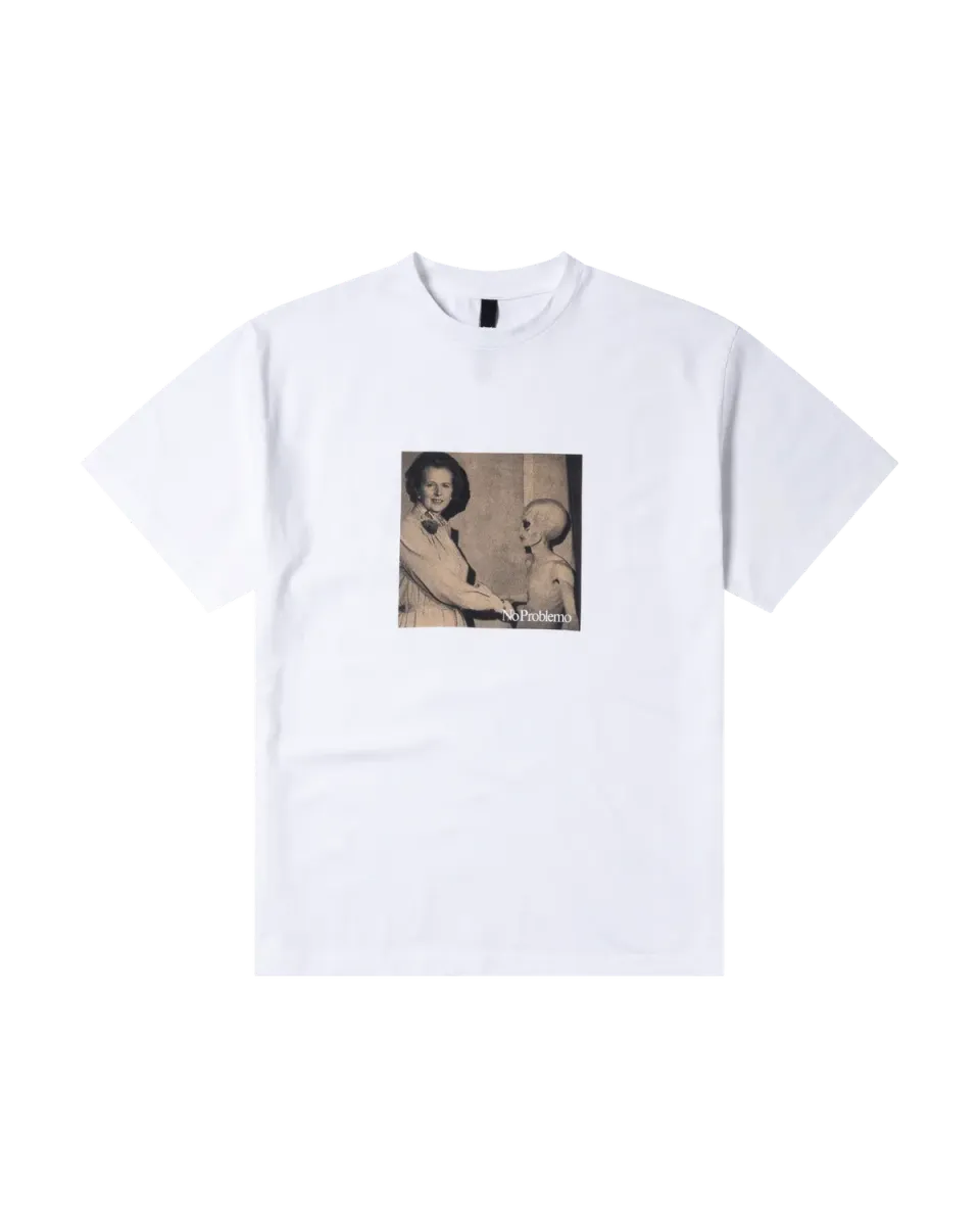 No Problemo Special Relationship tricou alb bumbac greu