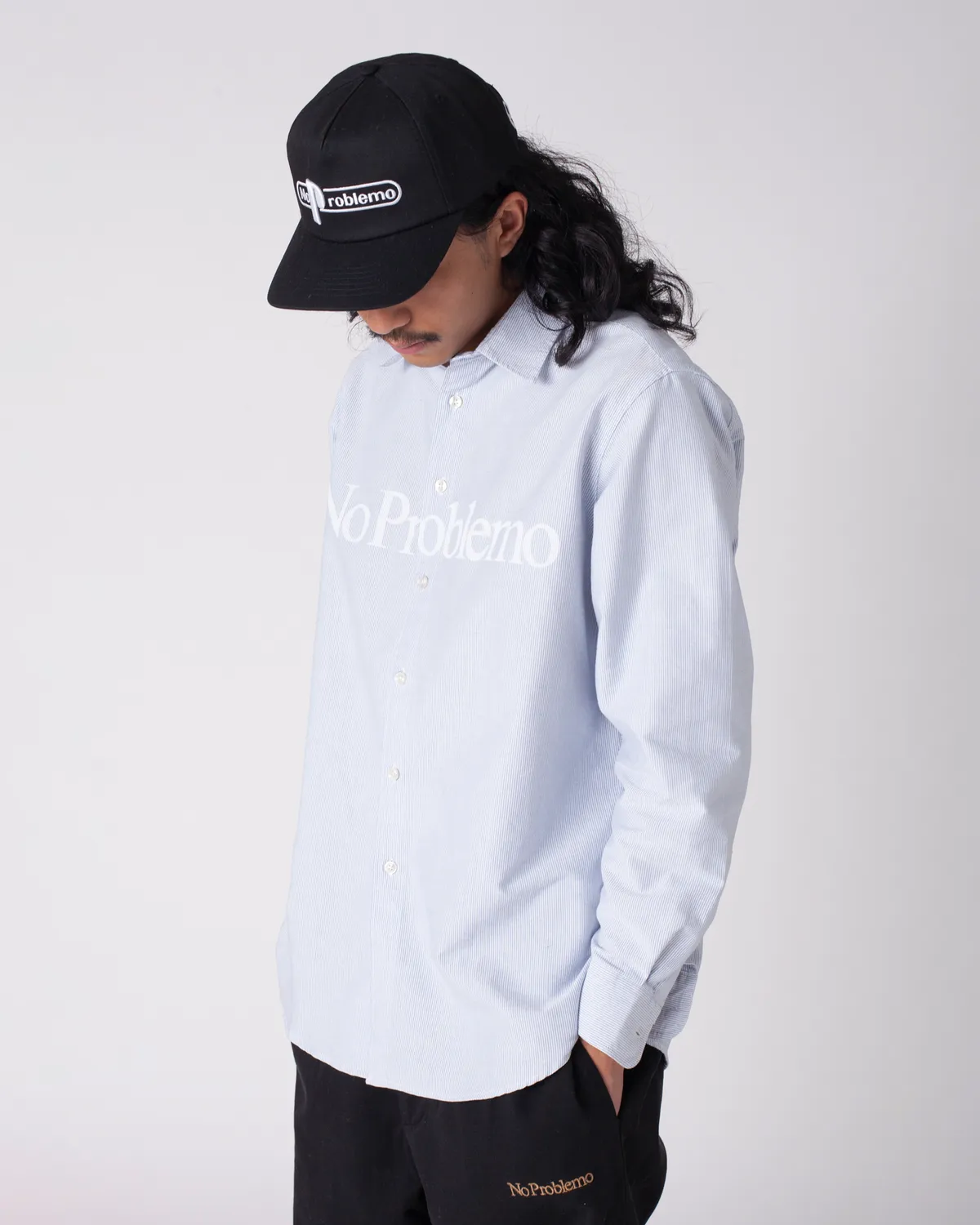 No Problemo LS Stripe Shirt camasa albastra
