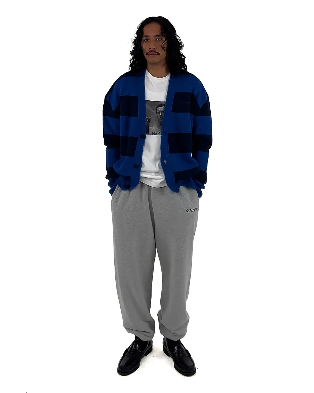 No Problemo Mini Problemo pantaloni gri bumbac