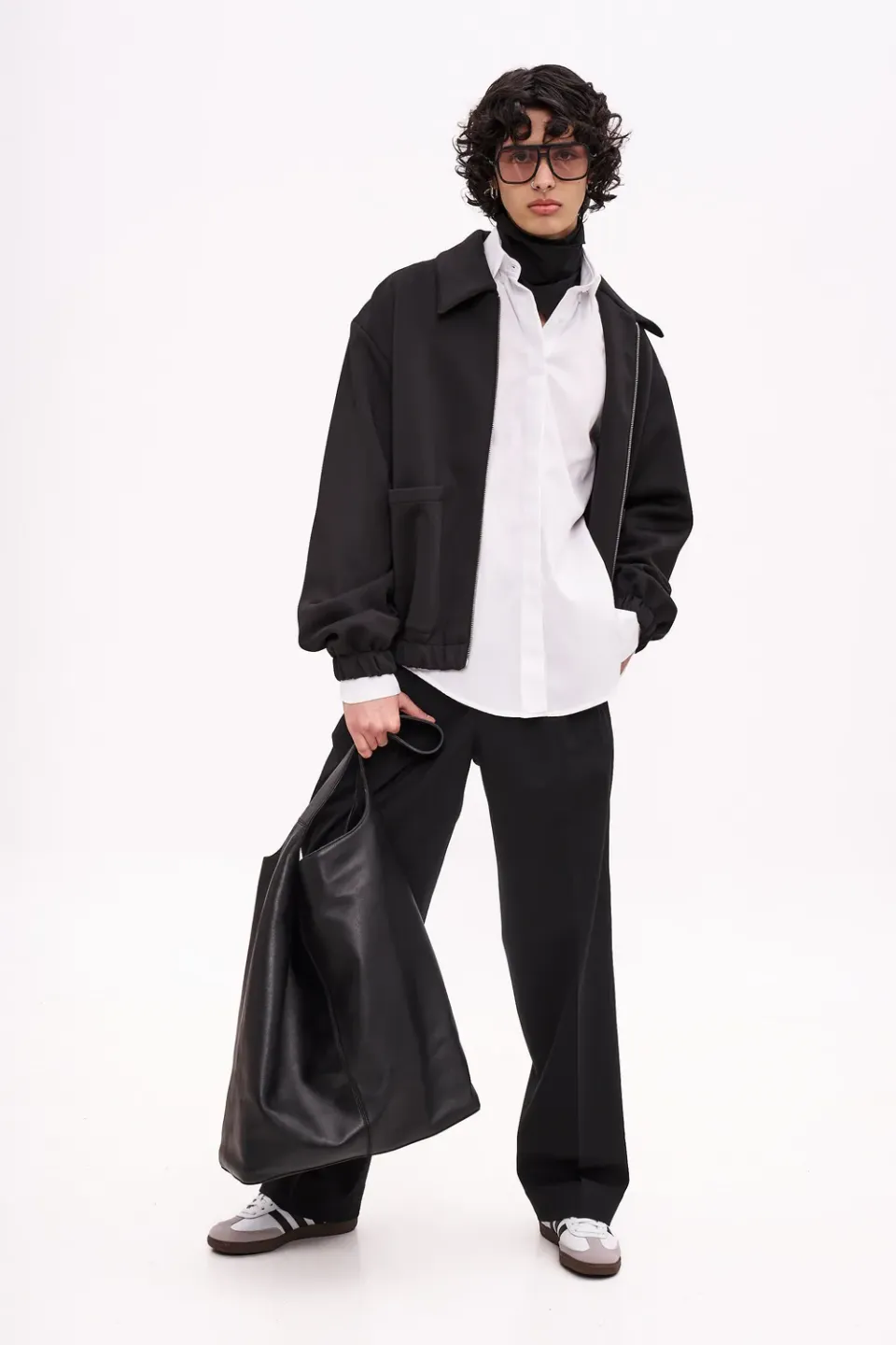 Dualitae Aris geaca bomber unisex neagra neopren