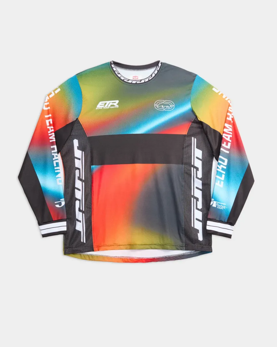 Ecko Red Color Flare tricou motocross maneca lunga