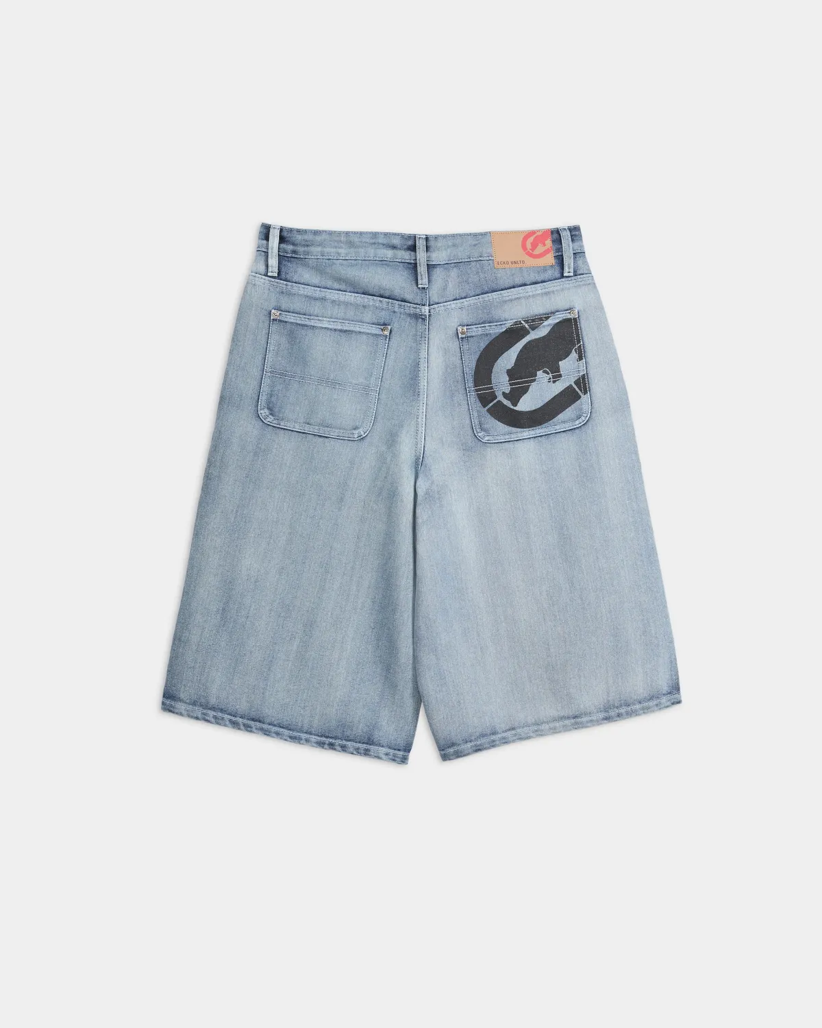 Ecko Red Denim Shorts sort denim ultra-larg
